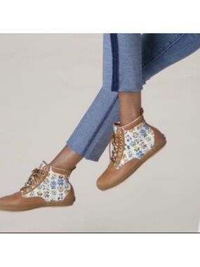 Rifle Paper Co Keds Women's Floral Lace-Up High-Top Boots